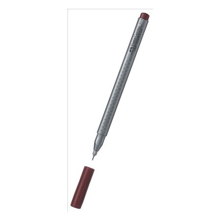 Faber-Castell Grip Finepen 0.4 Keçeli Kalem Açık Kahve  İnce Uçlu Yazı ve Çizim Kalemi