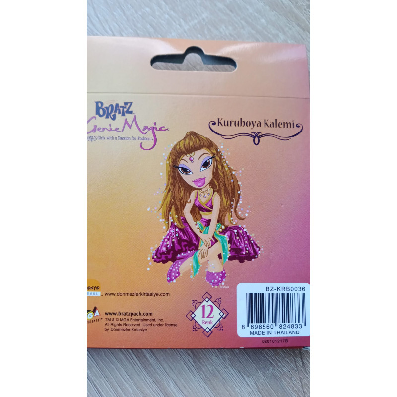 Bratz 12 li Kuru Boya Kalemi kısa boy