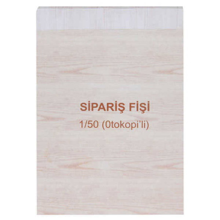 Sipariş Fişi Otokopili 2 Nüsha - 1 50
