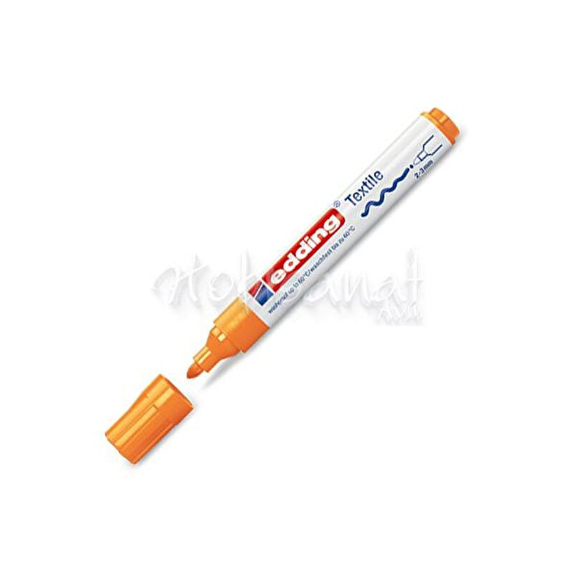 Edding 4500 Neon Turuncu Tekstil Kalemi - Parlak ve Çarpıcı Tasarımlar